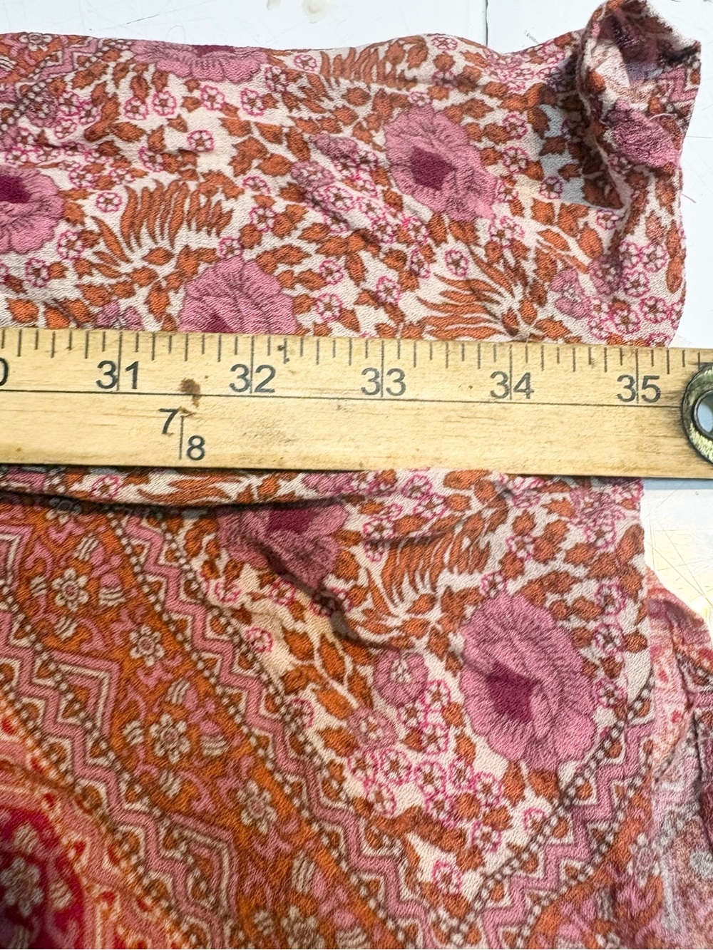 Christian Siriano New York pink paisley mixed-print maxi skirt xl - Picture 11 of 12